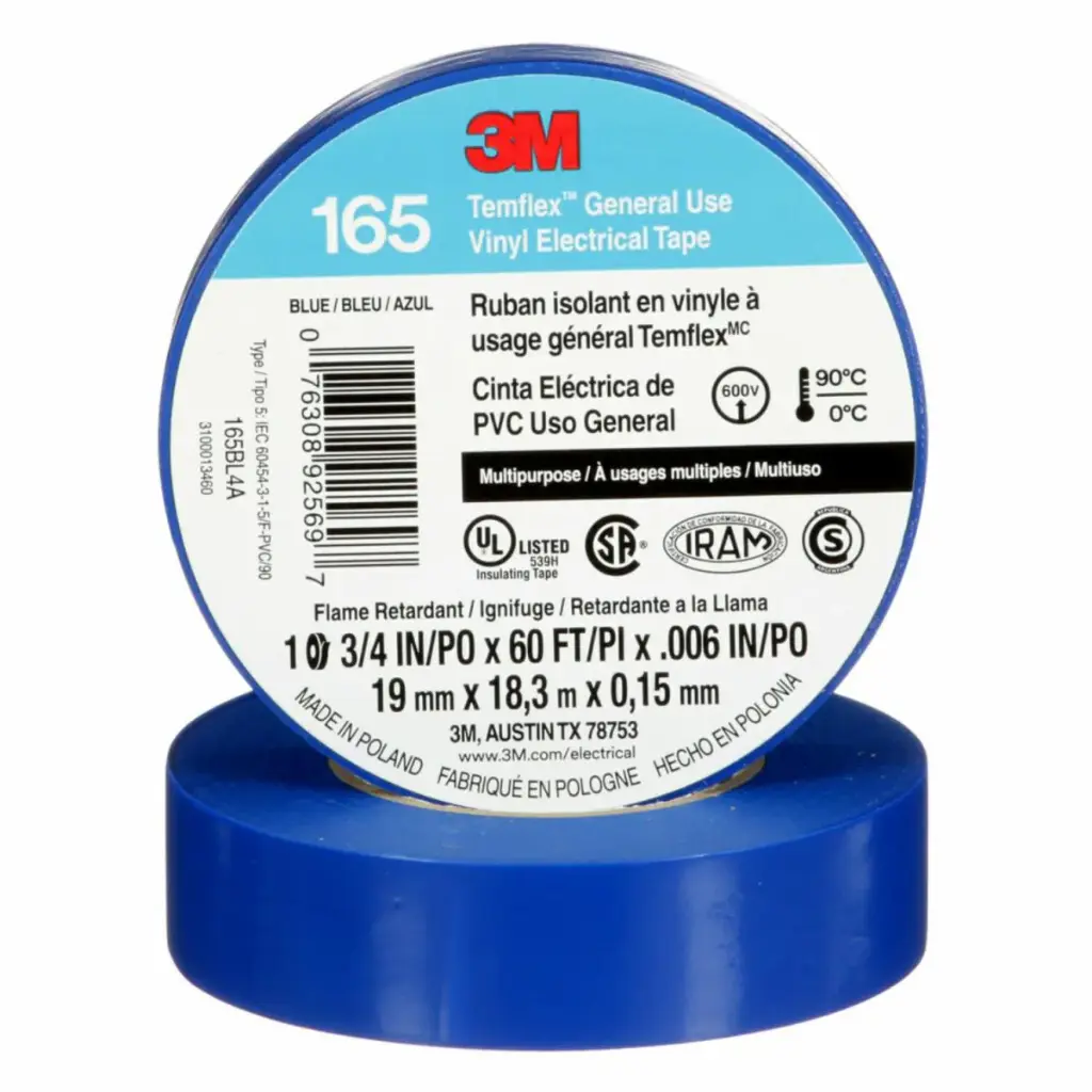 UU009468818 TEMFLEX 165 AZUL 19 MM X18.3 M