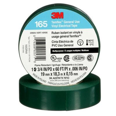 [165GR4A] UU009472620 TEMFLEX 165 VERDE 19 MM X 18.3 M