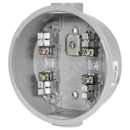 [202537 IUSA] BASE PARA MEDIDOR WATTHORIMETRO 4 TERMINALES BW-4T 